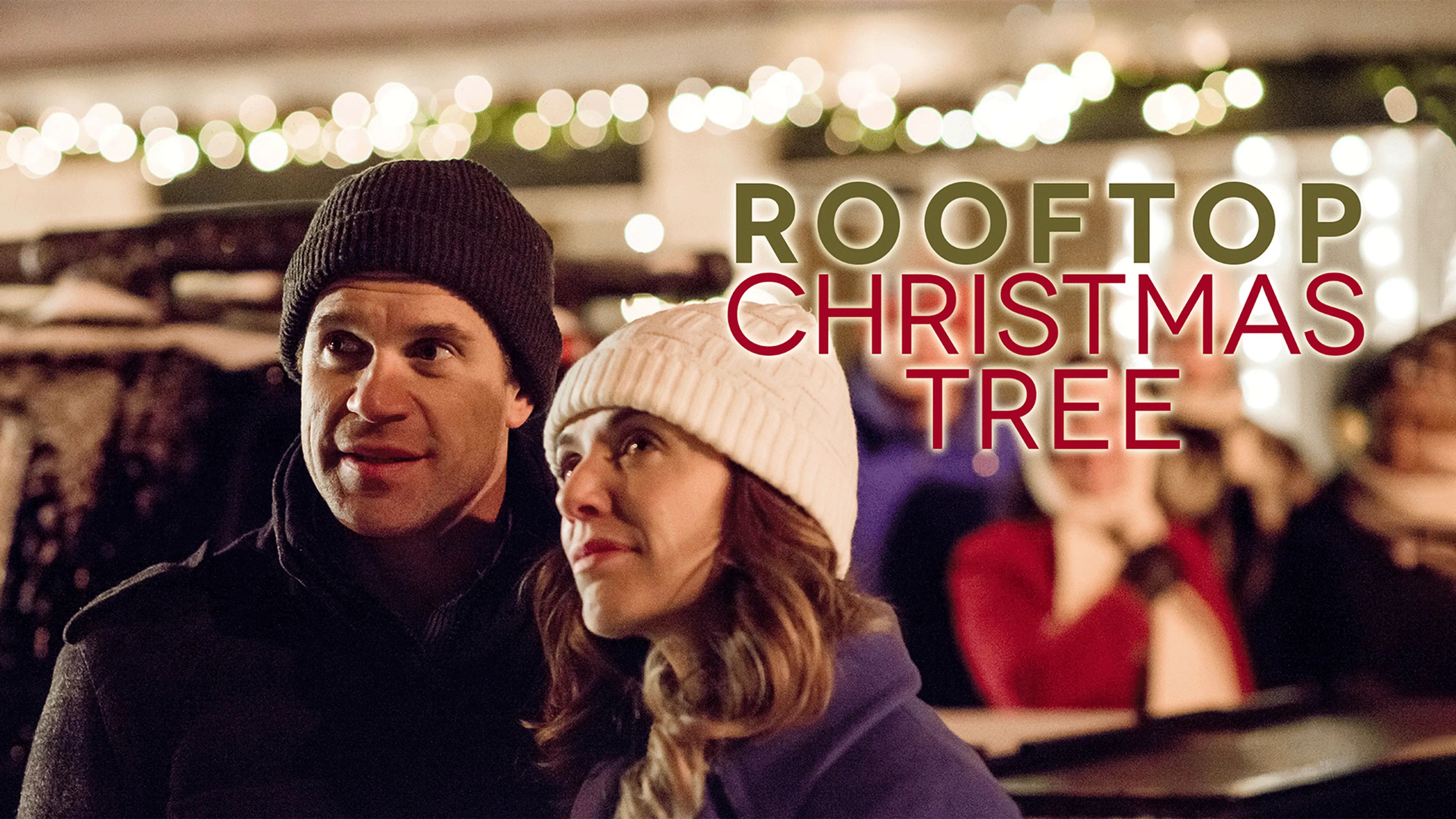 Rooftop Christmas Tree poster